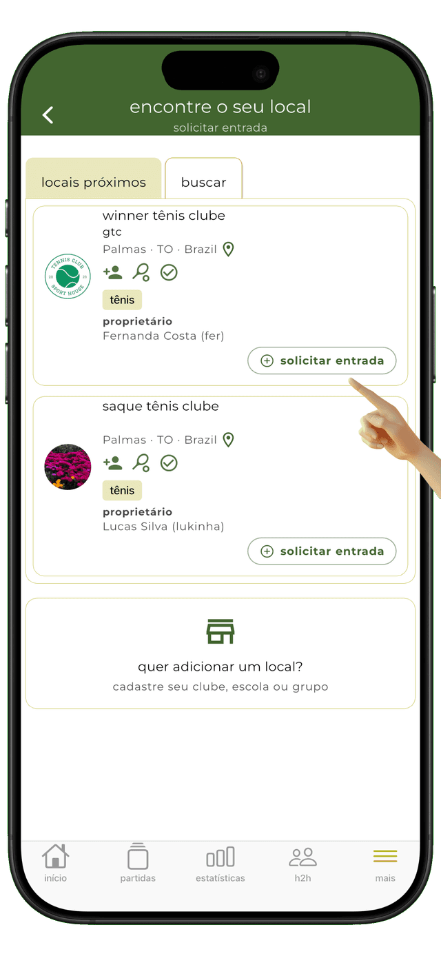 places list and membership request (2/3)