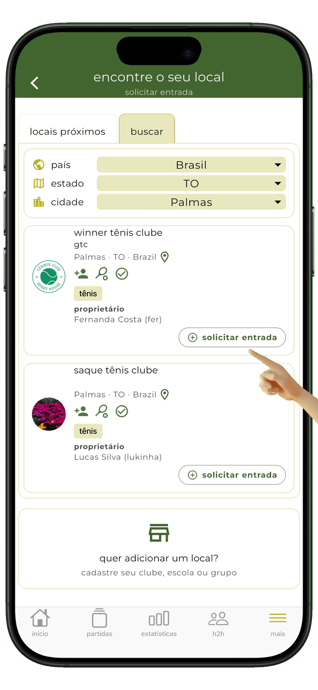 places list and membership request (3/3)