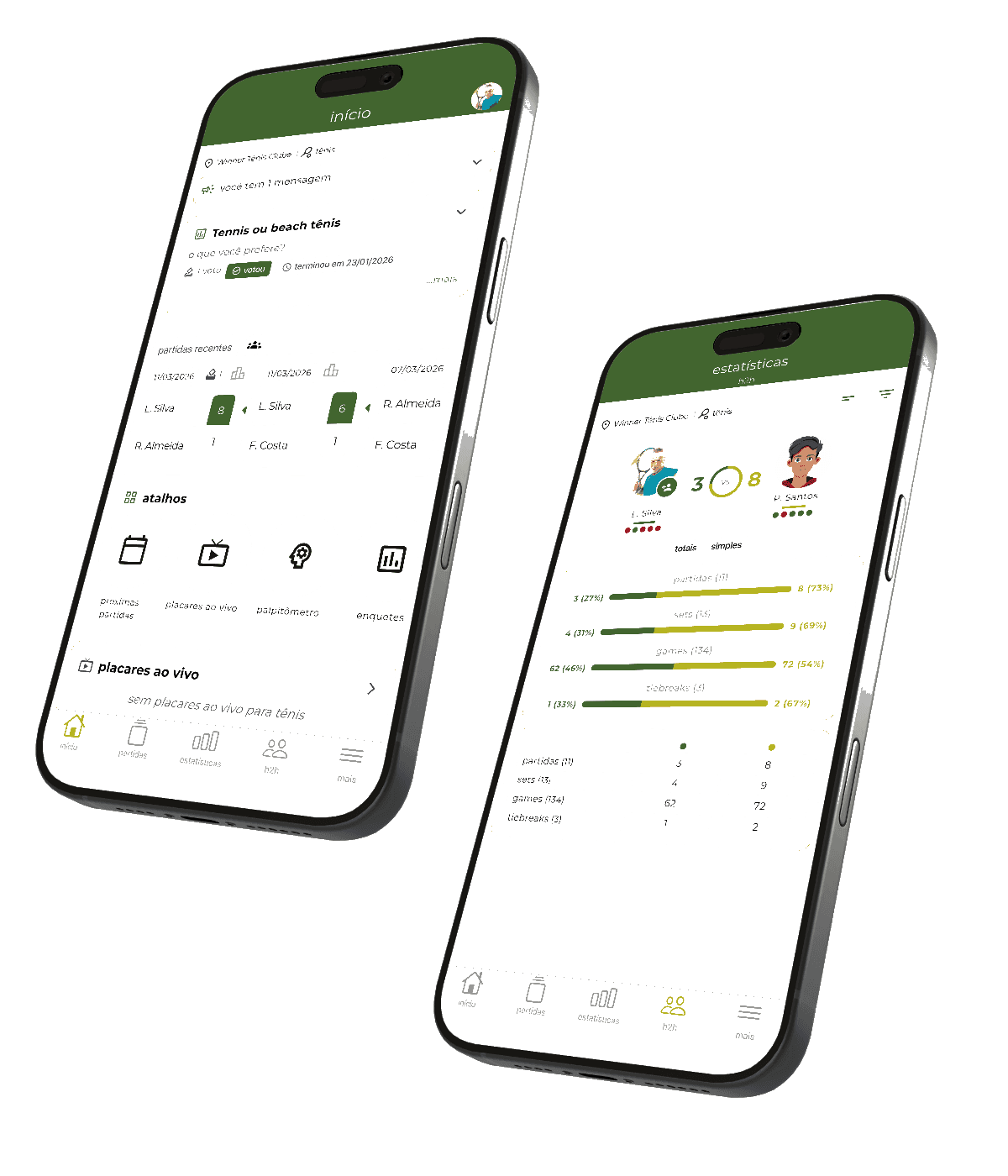 TonoTenis app dual view